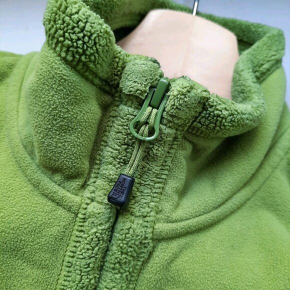The North Face Jacket Womens Medium Green Full Zip Fleece Hiking Spring Outdoor - Picture 4 of 11